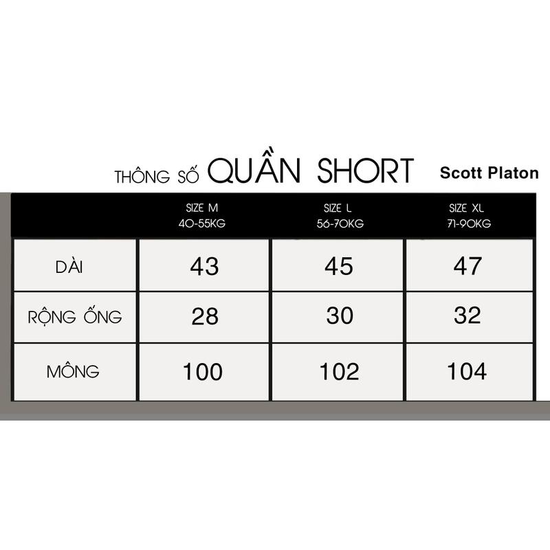 Quần short thun Mèo Ta Scott Platon cho nam  Quần short thun Mèo Ta Scott Platon cho nam 1