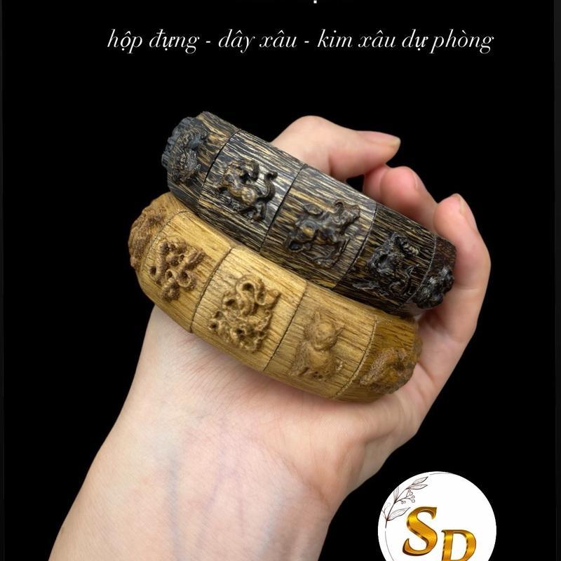 Vòng Trầm Hương 12 Con Giáp Phụ Kiện Đeo Tay 0