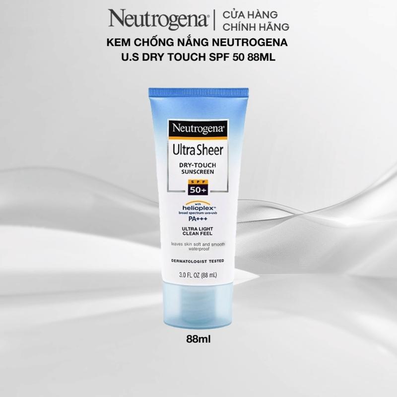 [ĐỘC QUYỀN] Kem chống nắng Neutrogena U.S Dry Touch SPF 50 88ml - Sunscreen | Sun Cream | Chăm Sóc Da | Dưỡng da