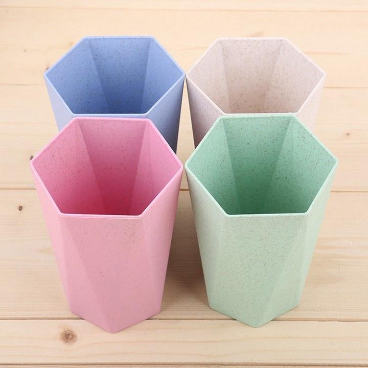Cốc Nhựa Chịu Nhiệt Lúa Mạch Nhiều Màu Hình Lục Giác Đẹp Mắt 88082 Lamon Store 1