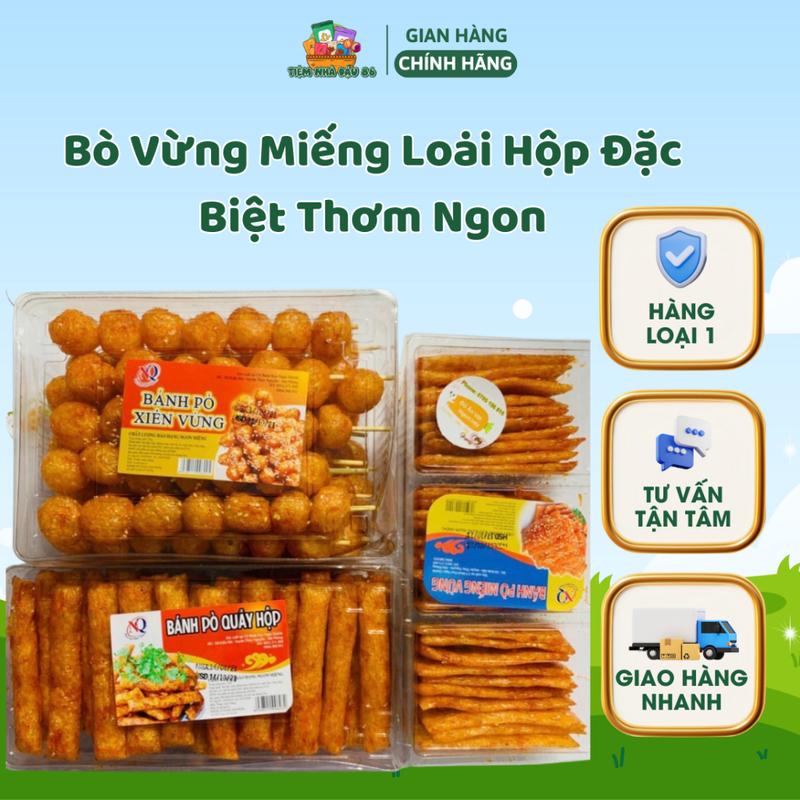 Bánh Bò Quẩy Hộp Bánh Bò Xiên Vừng Bò Vừng Miếng Loại Hộp Đặc Biệt Thơm Ngon Date Mới 0