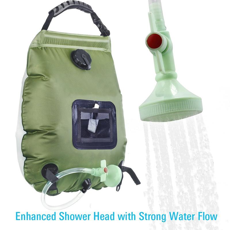 20L Outdoor Water Bag Camping Mountaineering Solar Shower Bag Portable Outdoor Bath Water Storage Bag Non- Environmental Protection Pvc Water Storage Bag 3