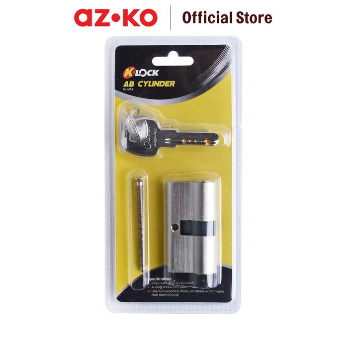 Gambar K-LOCK 6 CM KUNCI PINTU SILINDER  DENGAN KOMPUTERISASI - SILVER dari AZKO ID Kota Administrasi Jakarta Selatan Tokopedia