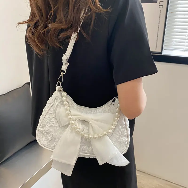 Túi Xách Tay, Phong Cách Cổ Điển Túi Đeo Chéo Có Nơ, Thời Trang, Dành Cho Nữ, Túi Đeo Vai Hợp Xu hướng 3