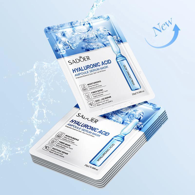 SADOER เซรั่มกรดไฮยาลูโรนิก Ampoule Essence เซรั่มมาส์กให้ความชุ่มชื้นและให้ความชุ่มชื้น บํารุงผิวหน้า บำรุงหน้า สกินแคร์ บุรุษ 0