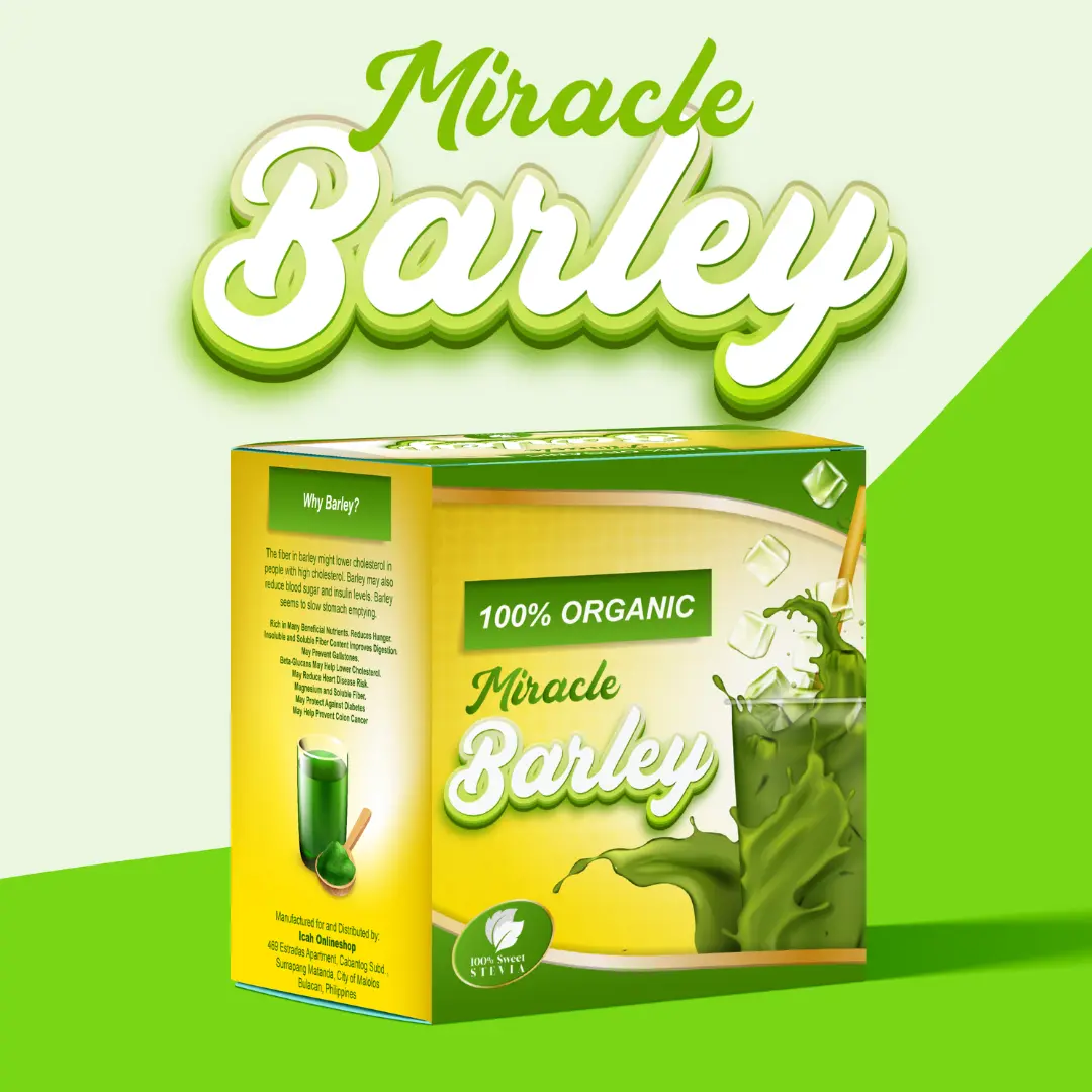 Miracle Barley 210g Ingredients:  Collagen, Barley Grass, Lemon Powder, Cucumber Powder, Sodium Ascorbate, Bacopa Monnieri, Probiotic Healthcare Supplement Beauty Healthy Fitness Dietary