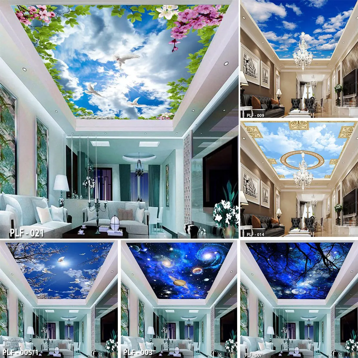 WALLPAPER 3D Wallpaper Custom Wallpaper Plafon Langit Malam Antariksa Planet Luar Angkasa Wallpaper Custom 3D Wallpaper Dinding Sticker WallStiker Wall banner
