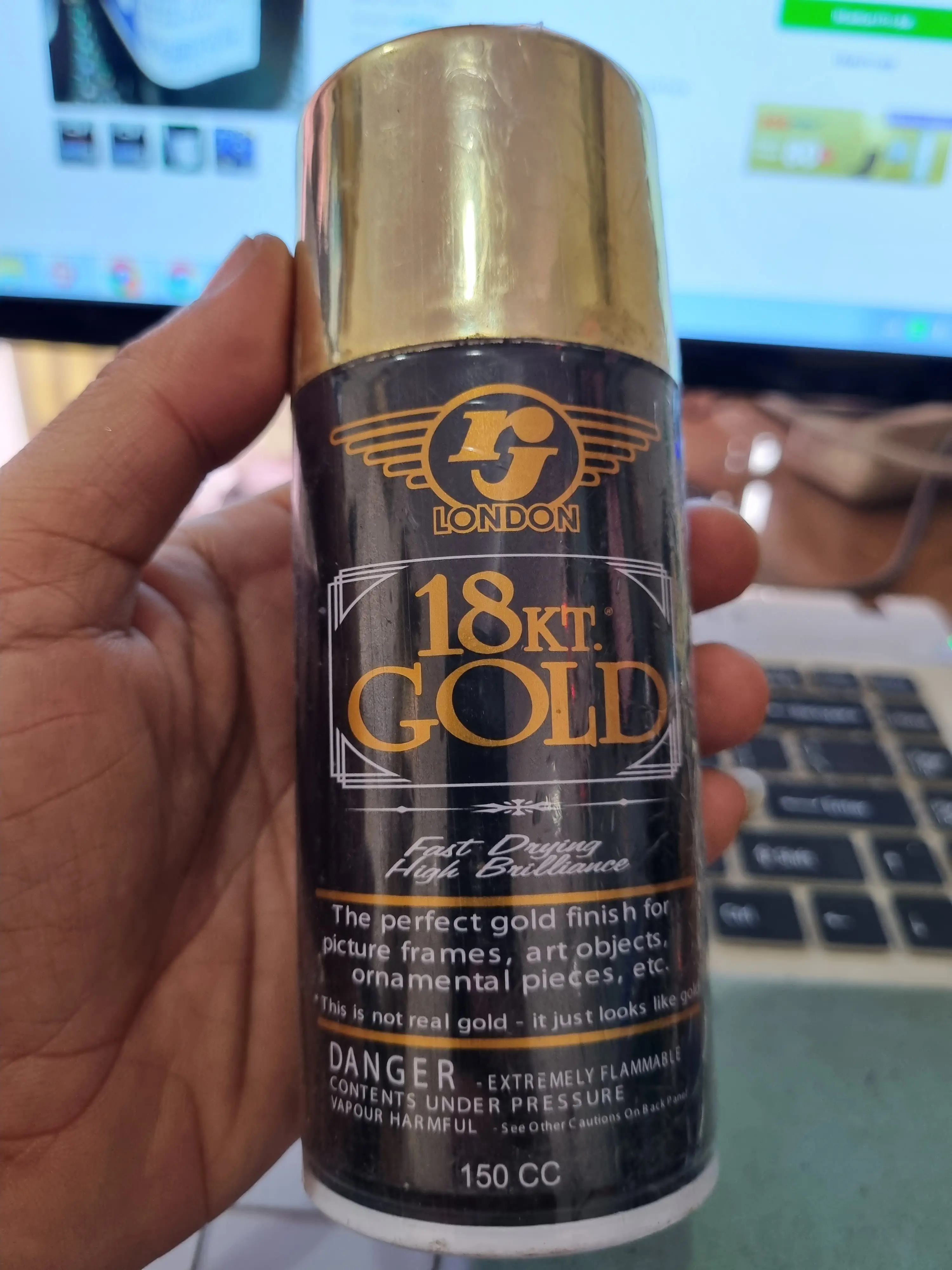 Cat Semprot PILOK RJ GOLD CHROME 150ML EMAS SILVER KRUM BRON