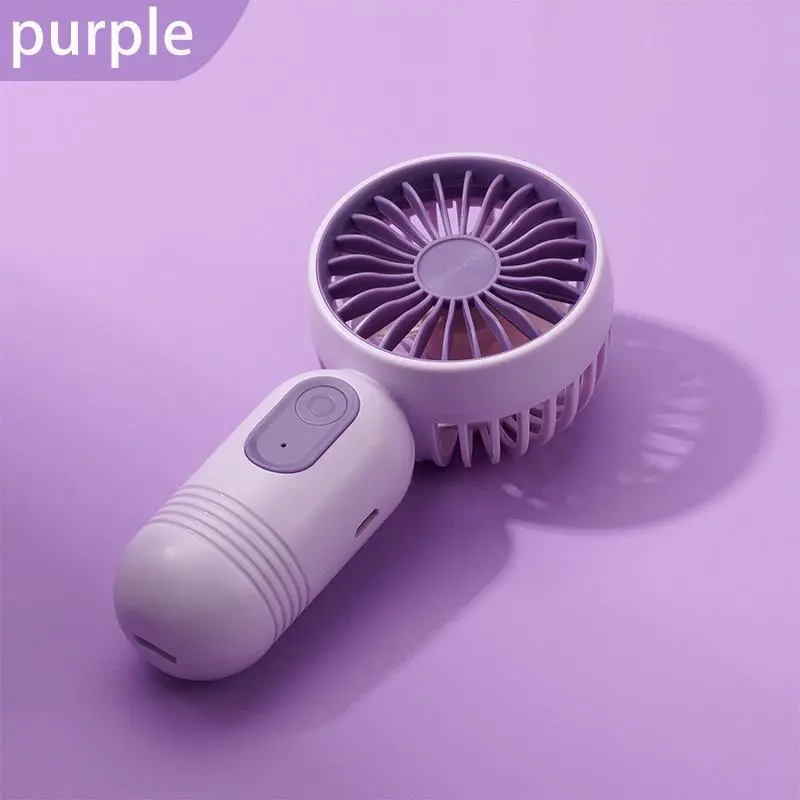 Portable Mini Fan, USB Rechargeable Handheld Fan with 3-speed Settings, Multifunction Lightweight Fan for Makeup, Travel, Beach, Indoor and Outdoor Use, Multipurpose Fan, Adjustable Fan, Silent Fan 8