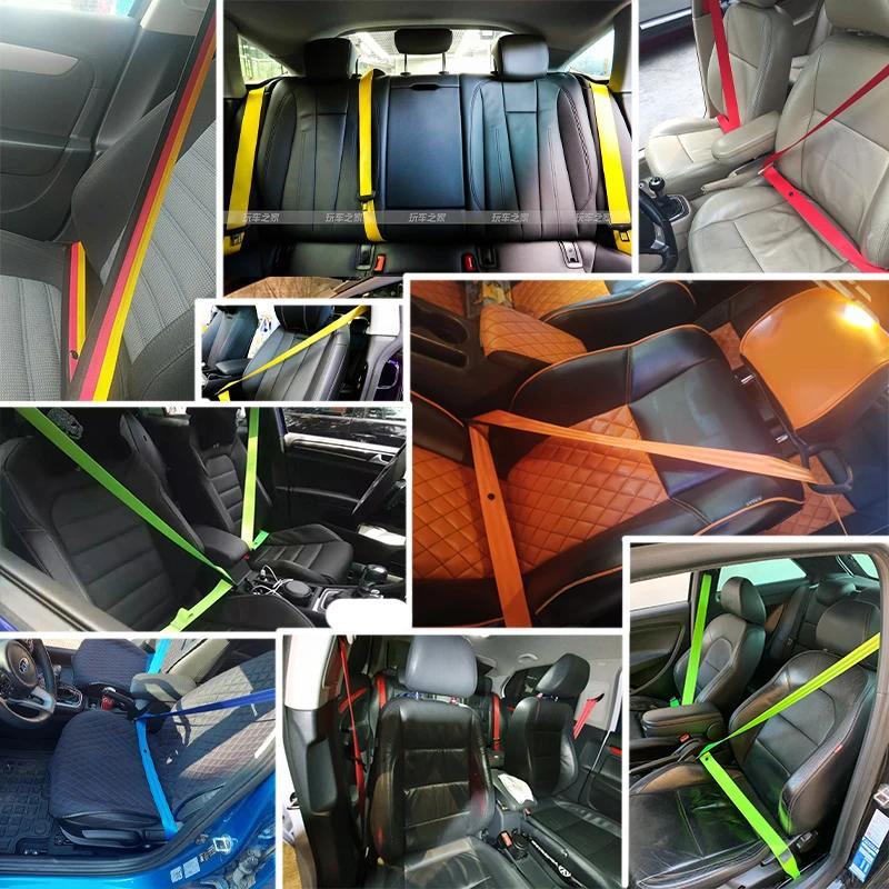 Product Introduction of COD FREE Shipping 38 Colors 3.6M/Roll Car Seat Belt Webbing Car High-Strength Polyester Seat Safety Belts Car Accessories 23