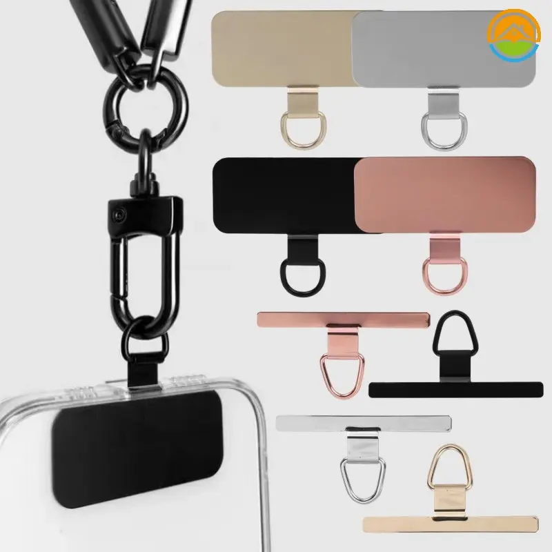 SL High Quality Stainless Steel Multi-Color Optional Mobile Phone Hanging Rope Spacer/ Personalized Creative Practical Smartphone Anti-Theft Lanyard Card Clip