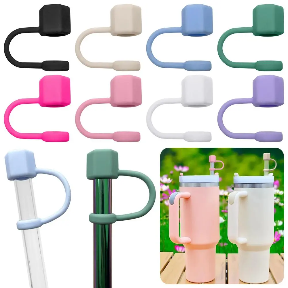Reusable Silicone Hexagonal Nut Straw Cap Drinking Proof Splash Straw Cover Reusable Dustproof Water Cup Accessories