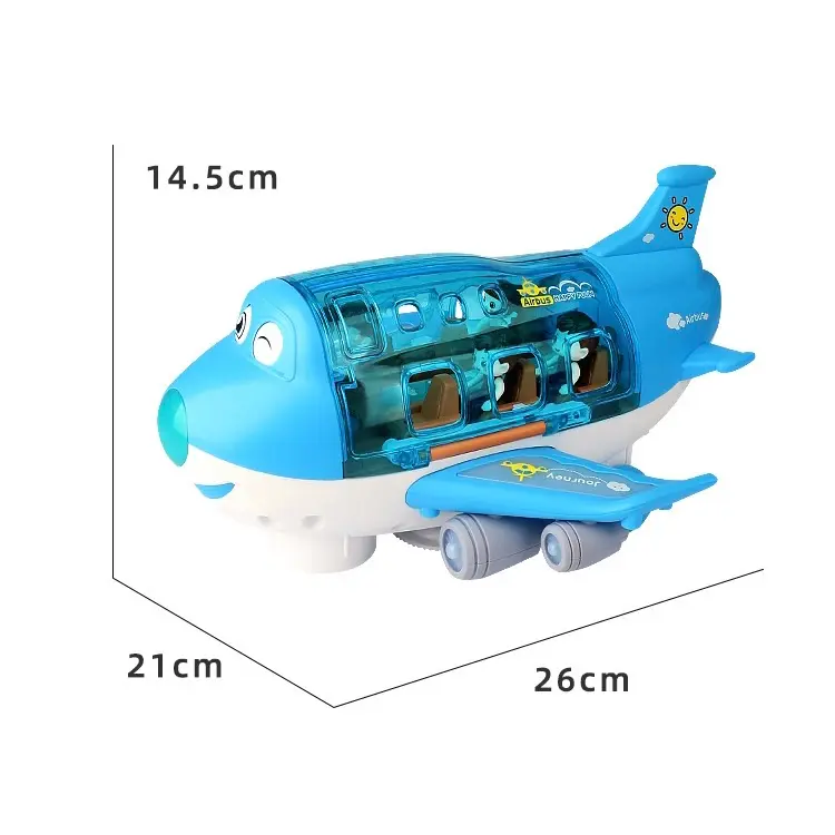 HAPPYTOYS.888 #C07 Mainan Anak Airliner Universal Pesawat Lampu Musik 5