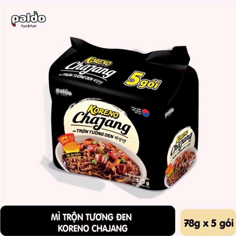 Lốc 5 gói mì trộn tương đen cay/không cay koreno 78*5 gói 1