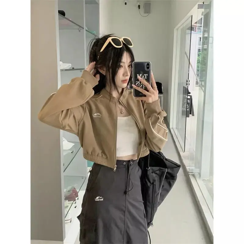 Azhaf Norshler Vintage Jacket Crop Wanita Oversize - Sweater Jaket Croope Wanita Korean Style Kekinian Lucu Azhaf collection