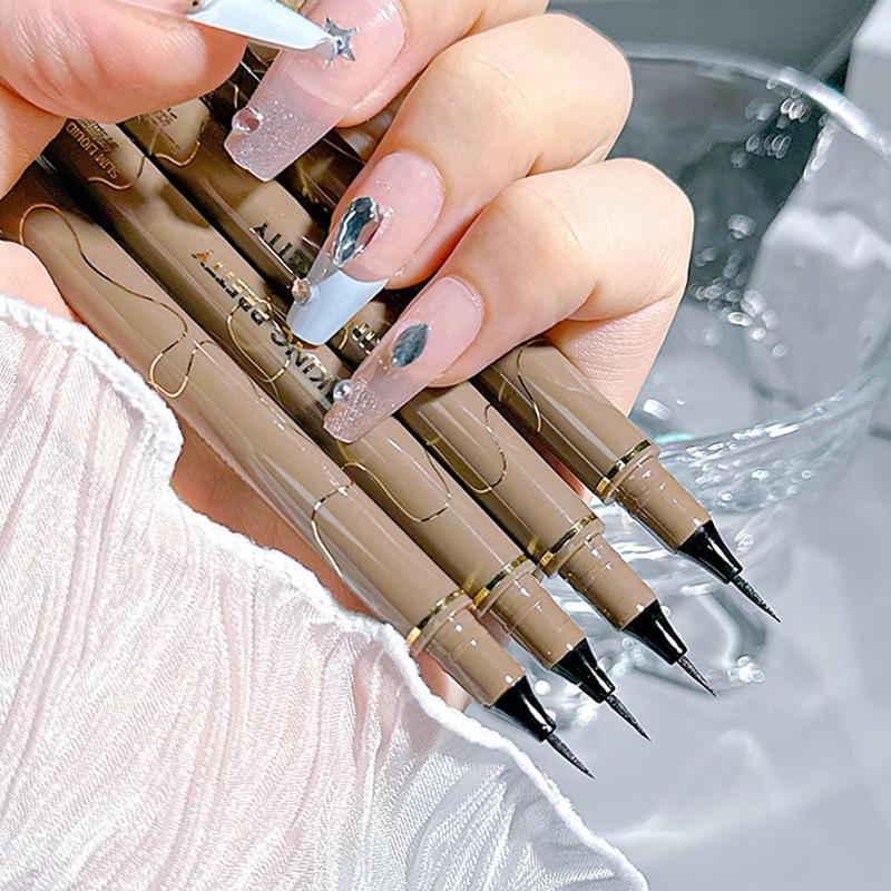 Bút Kẻ Mắt Dạng Lỏng Siêu Mịn, 0.05Mm, Không Thấm Nước, Nhanh Khô, Chống Nhòe Lâu Trôi, Thích Hợp Cho Học Sinh 8