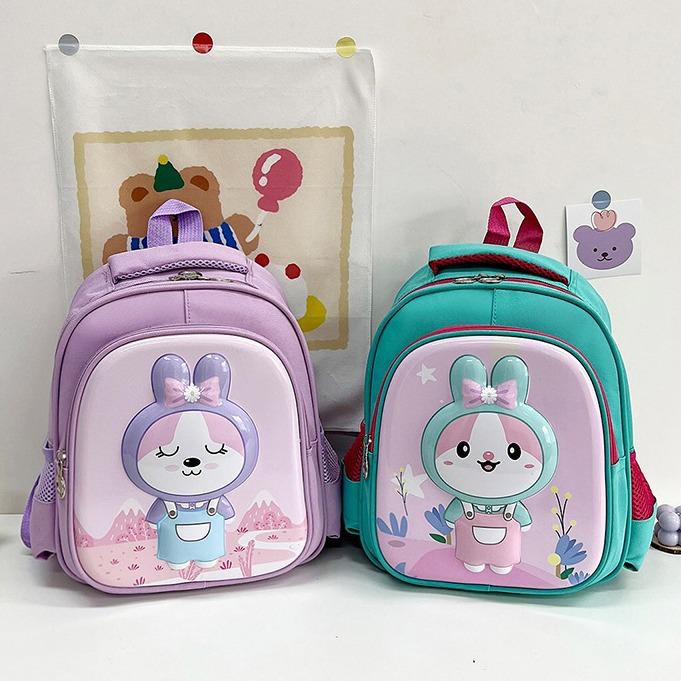 Balo cho bé trai _ bé gái mầm non mẫu giáo họa tiết hoạt hình siêu ngộ nghĩnh in nổi 3D ngỗ nghĩnh đáng yêu , ba lô cho trẻ em