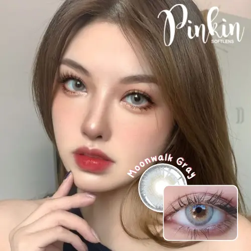 PINKINSOFTLENS My Moonwalk Gray Brown Blue By Pinkin Softlen Wedding Normal sd -10.00 1 Pasang Lensa Kontak Warna Diameter 14.5mm Lensa Kontak softlen Soft Lens Murah 3