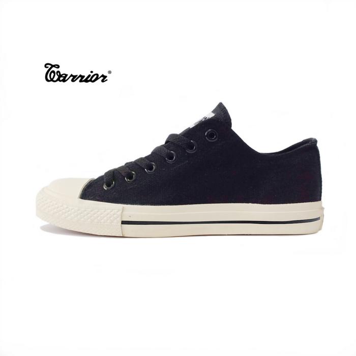 Gambar Sepatu Warrior Sparta Low New BB/White Casual Shoes Sneakers Hitam Putih dari Kodachi Shop_NEW Kab. Sleman Tokopedia
