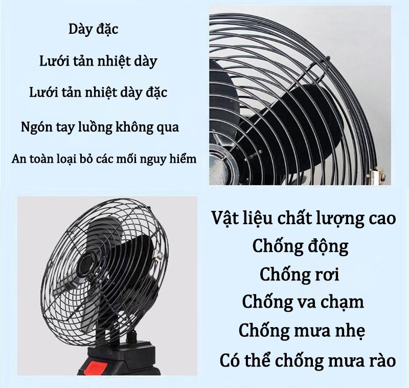 Product Introduction of Quạt Để Bàn Makita Nhật Bản,Quạt Tích Điện Di Động 10 Cell Sử,quạt 8 inch có,2 cấp độ gió-Chính Hãng 43