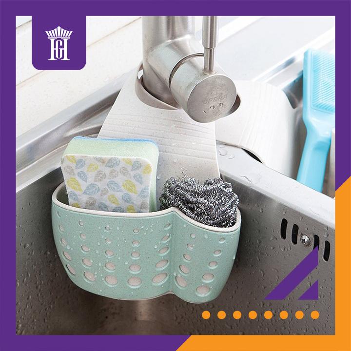 Product Introduction of Giỏ Treo Bồn Rửa Bát Chậu Rửa Chén Cao Cấp - JY189 HGshop (Xanh ngọc) - Vật liệu PP siêu bền, thoát nước nhanh 3