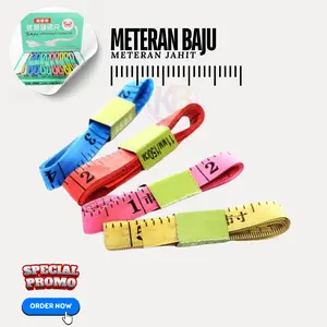 Meteran Baju / Meteran Ukur 150cm / Meteran Badan / Meteran Jahit / Bahan Kuat Terhadap Gesekan / 1 Pcs / Random / Keep Blessing