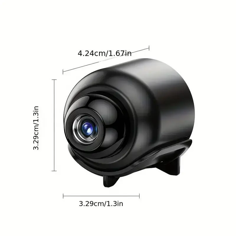 Wireless Camera, WiFi Security Monitoring Camera, USB Plug-in Continuous Power Supply Security Camera for Outdoor & Indoor Dog & Cat Monitoring, Camera Systems, Black 1