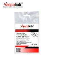 Gambar RJ45 Connector Cat 6 Vascolink EZ Gold - 1 pack Isi 50pcs - PUTIH dari Multi Komputer Kota Administrasi Jakarta Barat 1 Tokopedia