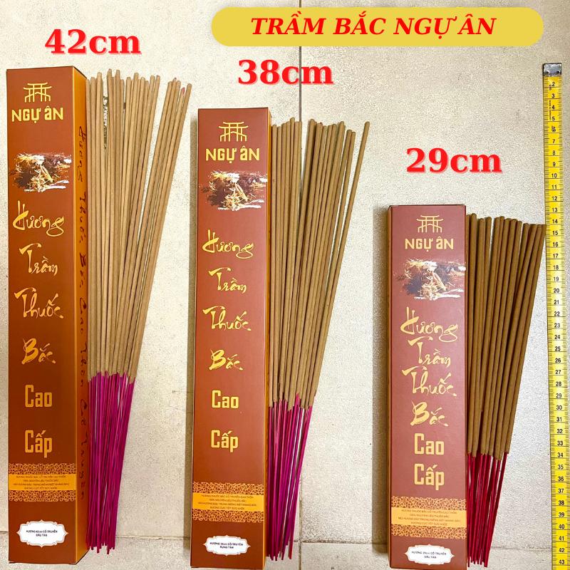 [Mua 3 tặng 1] 1 Hộp Nhang Trầm Cổ Xưa Thôn Cao, Ít Khói, Có Đậu tàn trắng và rụng tàn, Hộp 100 nén, Nhang 29cm, 38cm, 42cm, Hương Cổ Ngự Ân, nhang Dầu Thơm Phòng Dầu Thơm