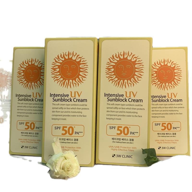 Kem chống nắng 3W Clinic Hàn Quốc Intensive UV Sunblock 70ml Skincare Dưỡng Body Nữ 2