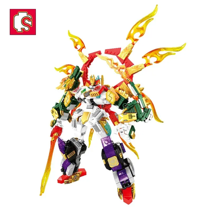 Brick Robot Legend - Mecha of Steel 4in1 Mythical Beast Mainan Balok Toys 1
