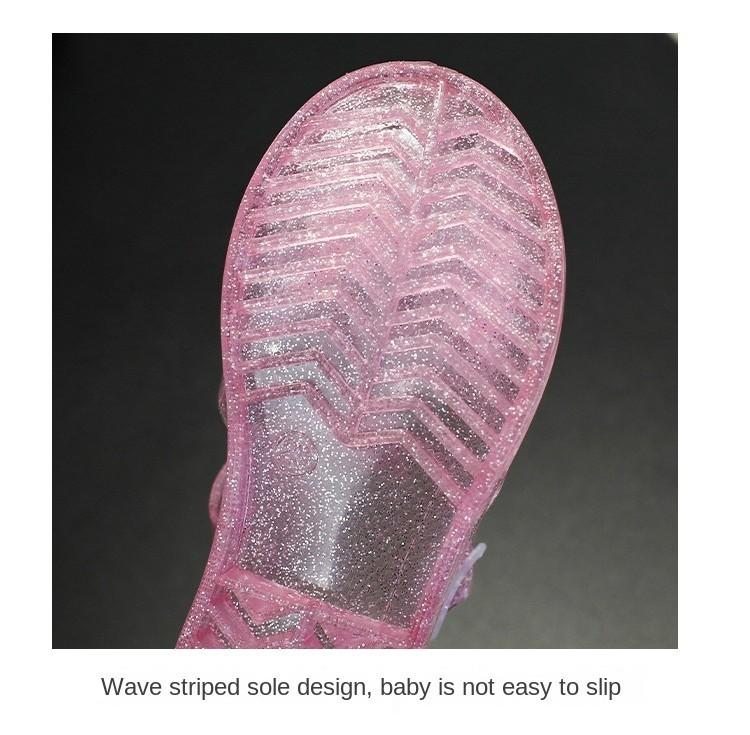 Product Introduction of Giày Sandal đế mềm họa tiết bướm lấp lánh nhiều màu sắc cho bé gái 22