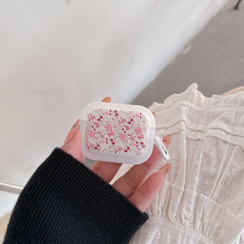 Cute Cartoon Disney Snow White Alice Mickey Mouse Labubu Earphone Case For Airpods 4 1 2 3 Pro 2 Protective Soft TPU Cover 6