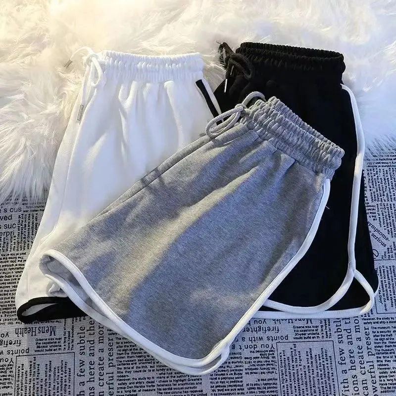 2025 High Quality Sports Shorts Home Wear Women's Summer Idle Style Running Pants Pajama Pants Women's Small Women's Morning Running Western Style Hot Sale