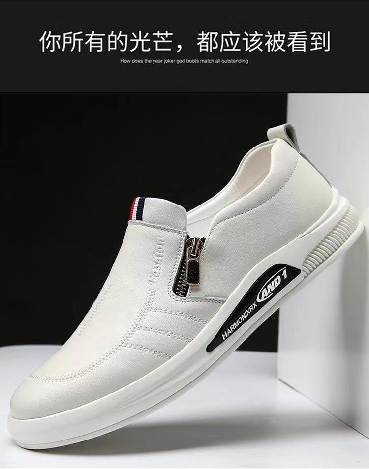Product Introduction of Kasut Sniker Fesyen Lelaki, Gaya Trendi, Koleksi Baru 2025, Kasut Selipar Perniagaan, Kasual dan Bernafas, Gaya British, Serba guna, Diperbuat daripada Kulit Lembut Flat Shoes 4