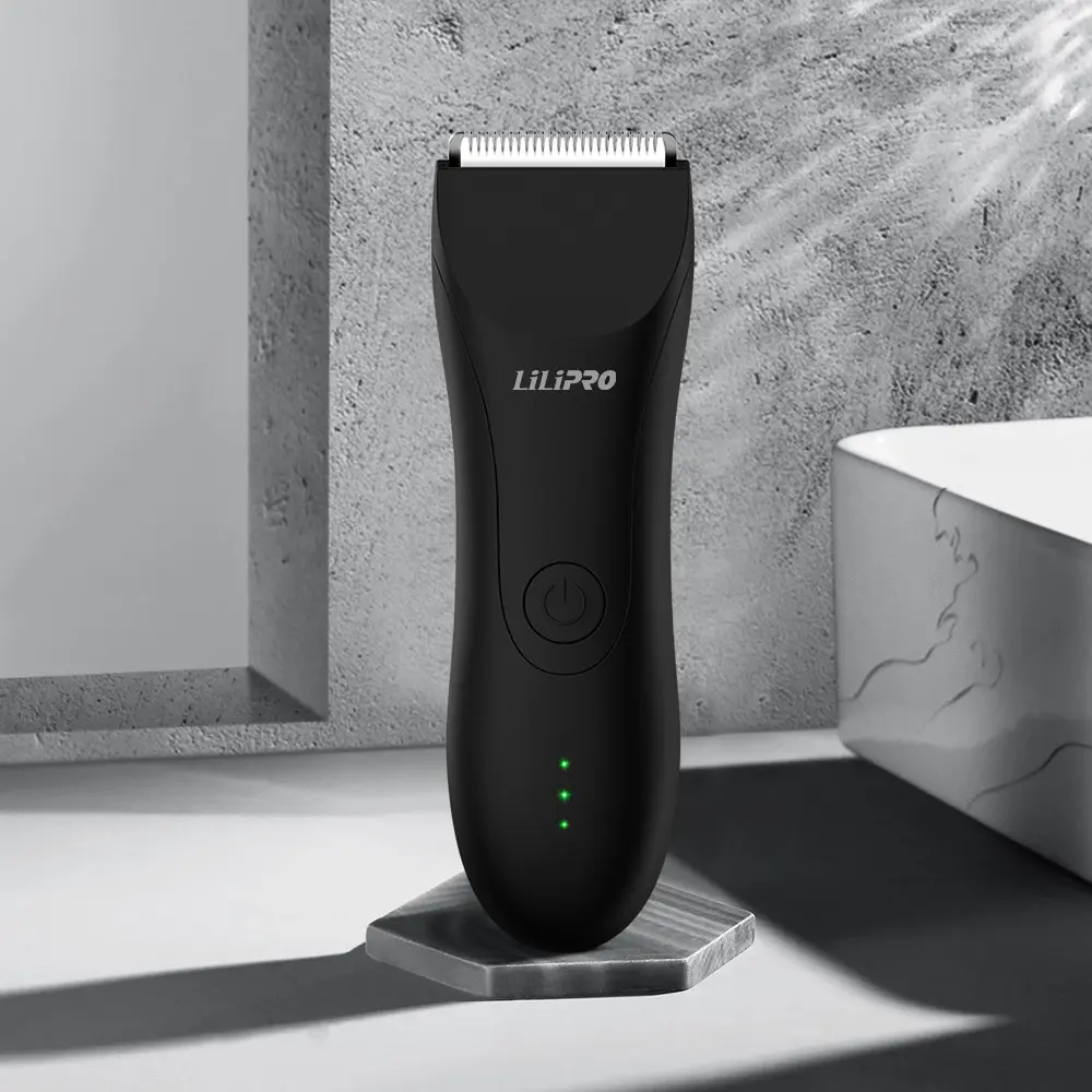 Waterproof Electric Shaver for Men's Chest Hair and Private Parts