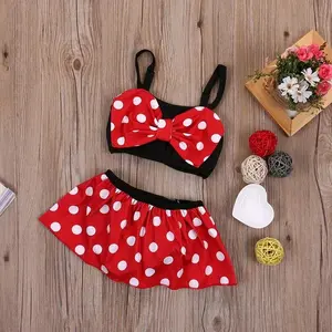 Baju renang anak perempuan 6bln-5thn mickey mouse / minnie mouse lucu setelan import