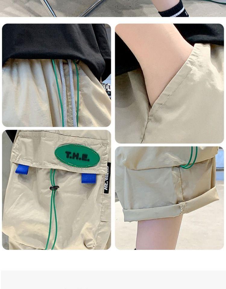 Product Introduction of Quần Dài Mùa Hè Cho Bé Trai, Quần Dài Cropped Xén, Dành Cho Trẻ Em Trung Bình Và Lớn, Dáng Rộng Vừa Vặn, Mỏng Và Thoáng Khí, Phong Cách 2024, Quần Thường Ngày 15