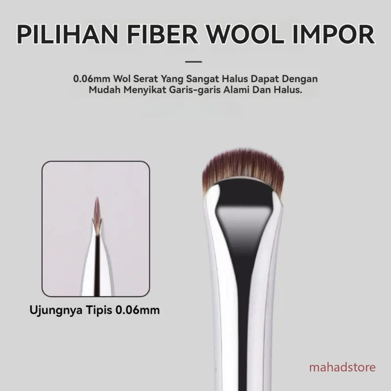 Kuas alis sutra profesional dan kuas eyeliner Desain kepala ganda multifungsi Rambut serat sangat lembut Gambar yang presisi Tahan air dan anti noda Gaya yang sama untuk penata rias 2