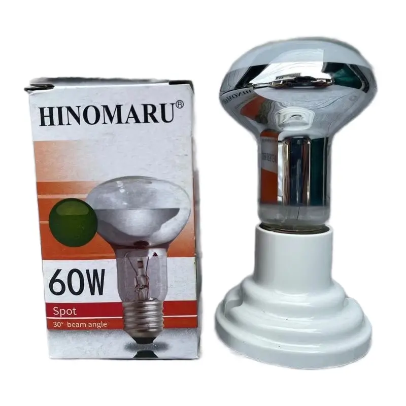 lampu UVA NR63 sprot pemanas reptil HINOMARU / LAMPU PENGHANGAT AYAM / MAKANAN LAMPU PIJAR SPOT NR63 25W/40W/60W Lampu ayam 2