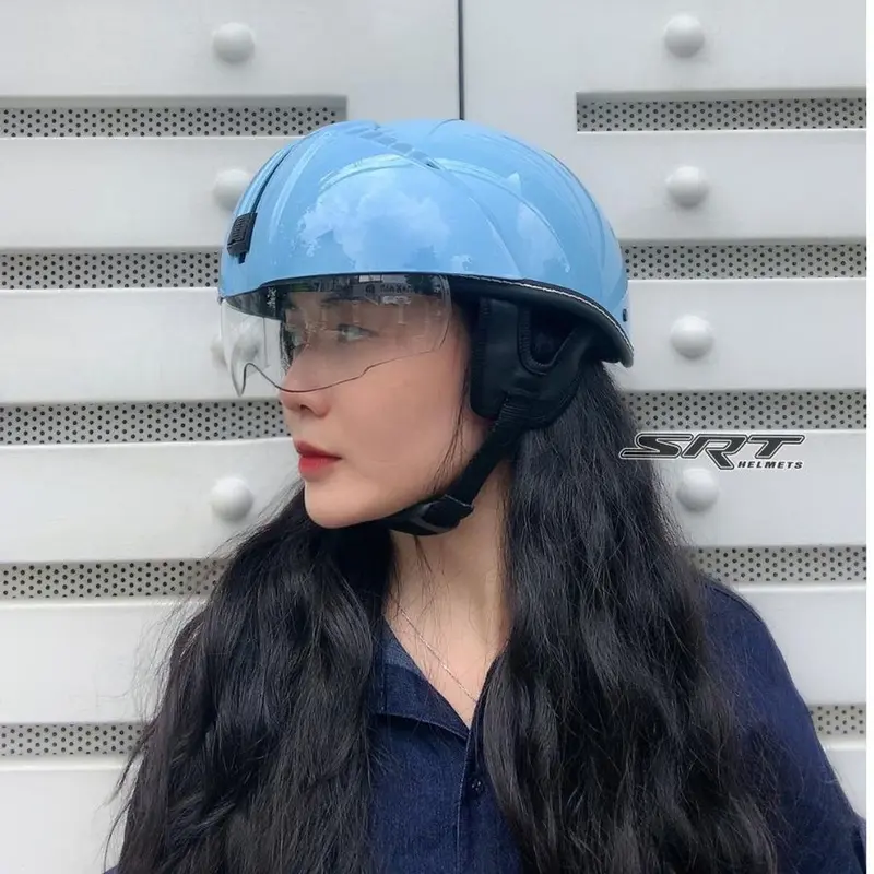 Mũ Bảo Hiểm Nửa Đầu SRT Kính Âm Chính Hãng BH 12 Tháng - Helmet 4
