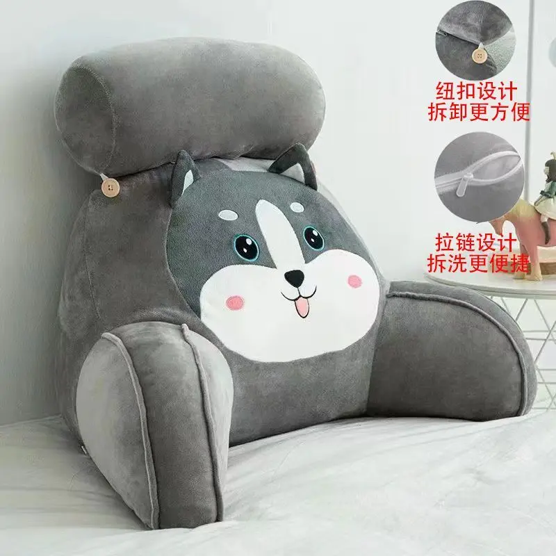 Đệm Đầu Giường, Có Tựa Lưng Lớn, Gối Ngồi Đầu Giường, Túi Mềm, Thích Hợp Cho Ký Túc Xá, Giường, Sách, Ghế Sofa, Đệm Hỗ Trợ Eo