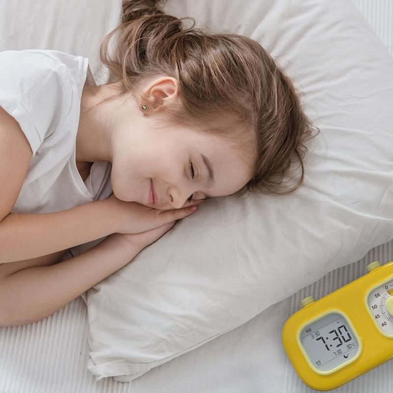 Đồng Hồ Nhắc Nhở, Cỡ Nhỏ Thiết Kế Sáng Tạo, Chất Liệu ABS, Đồng Hồ Kỹ Thuật Số Để Bàn Đơn Giản, Quản Lý Thời Gian, Hiển Thị Nhiệt Độ, Đồng Hồ Hẹn Giờ Đếm Ngược, Thích Hợp Sử Dụng Trên Bàn 5