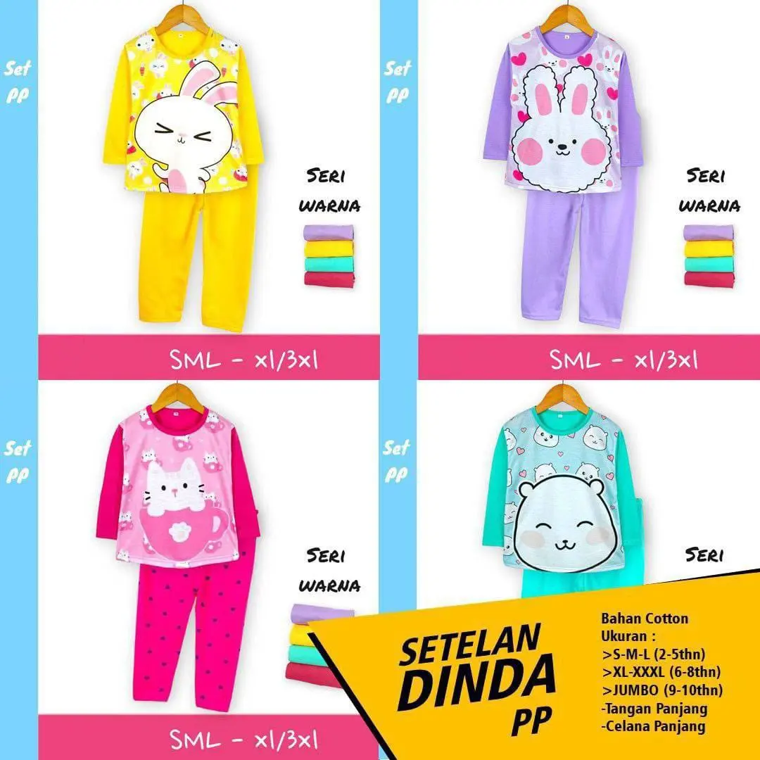 Baju Kaos Anak Balita Cewek Lengan Pendek Celana Panjang Terlaris 2024 Setelan Dinda Anak Balita Perempuan Harian Kekinian Biru Bayi