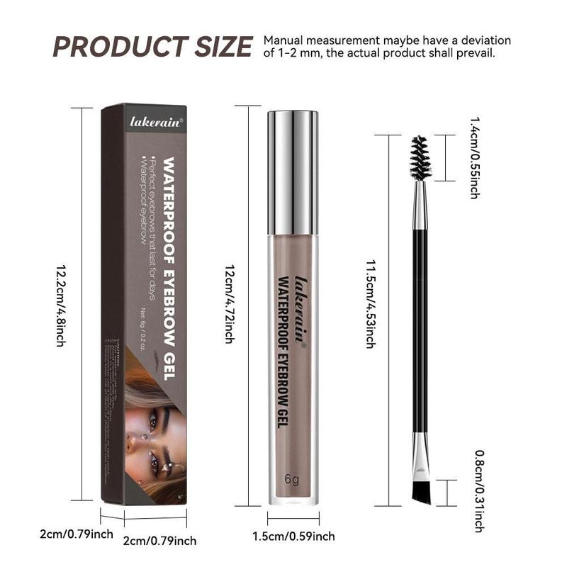 Product Introduction of Lakerain Waterproof Eyebrow Gel Long Lasting Liquid Eyebrow Tatoo Makeup Set Smooth Brow Gel 44