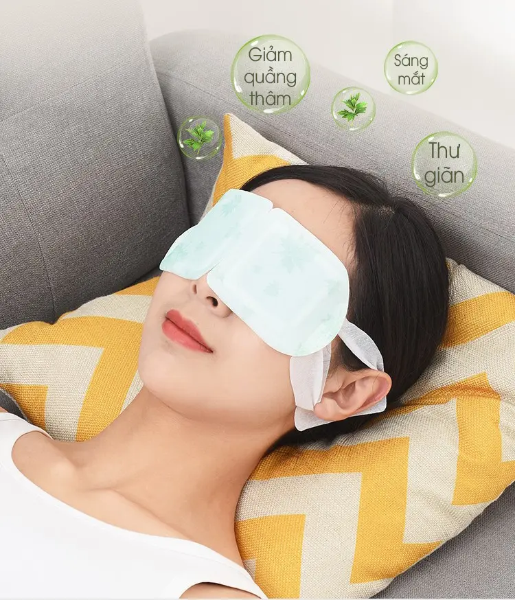 Mặt Nạ Nóng Chườm Mắt, Giúp Thư Giãn, Giảm Căng Thẳng, Mệt Mỏi, Tăng Cường Thị Lực (Hàng Nội địa TQ)