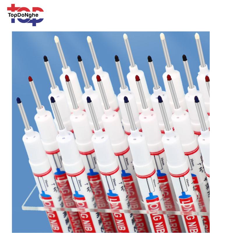 Bút đánh dấu lỗ sâu mũi dài 20mm đa năng khô mực nhanh lấy dấu khoan thợ điện, nước, camera