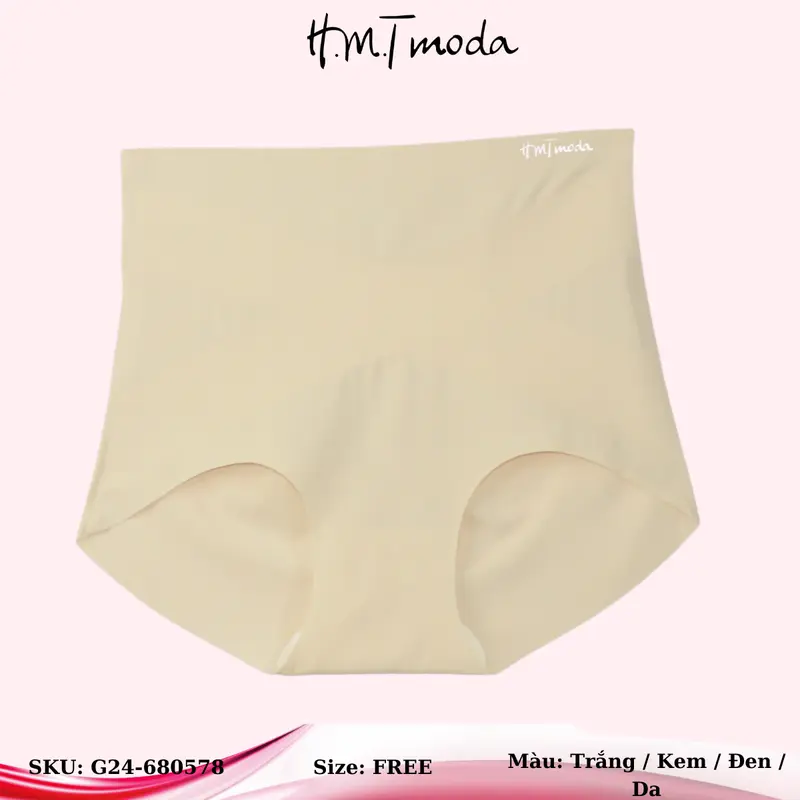 Quần lót nữ G24-680578 H.M.Tmoda dạng su, không đường may lưng cao 2