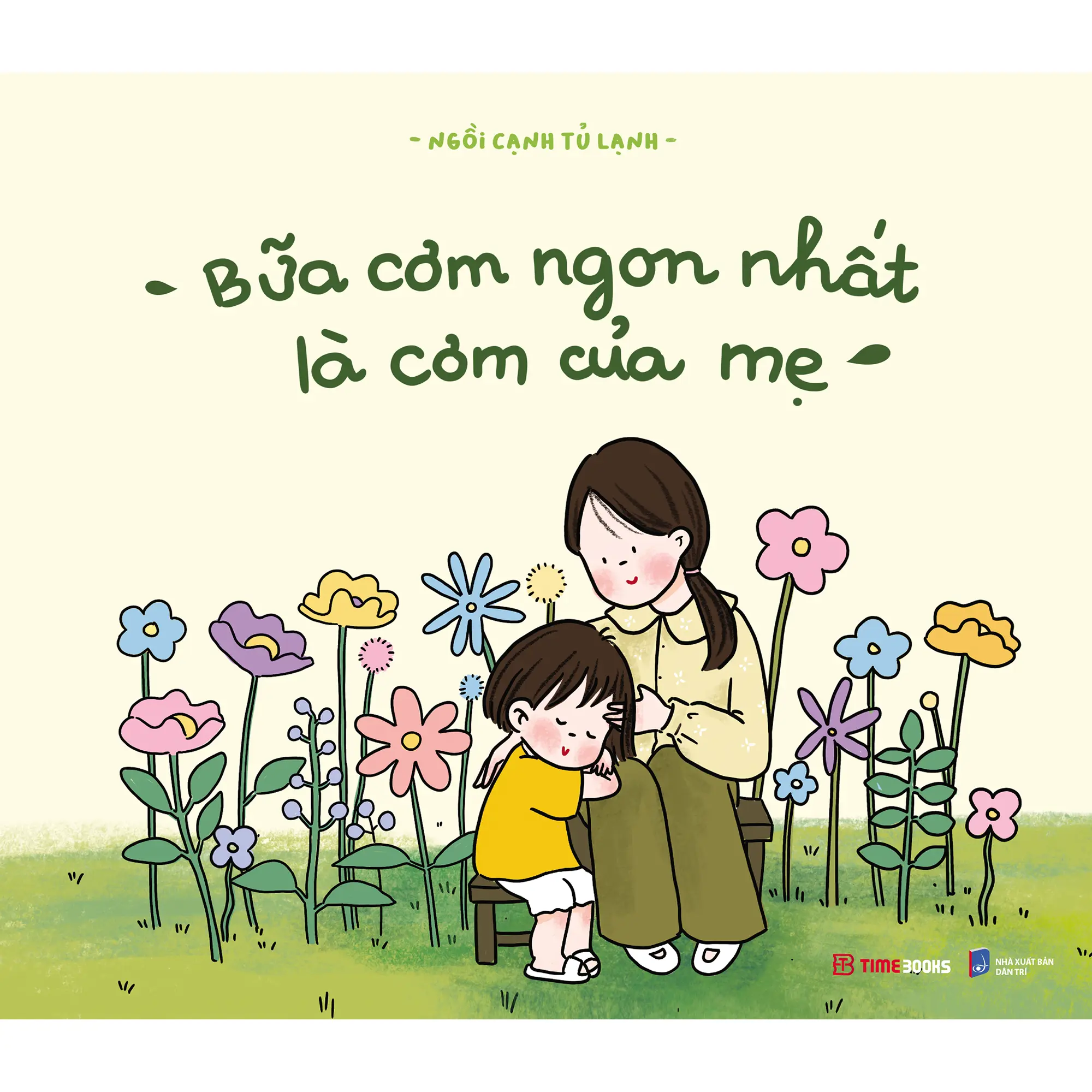 Timebooks - Sách tô màu Bữa Cơm Ngon Nhất Là Cơm Của Mẹ - ngồi cạnh tủ lạnh