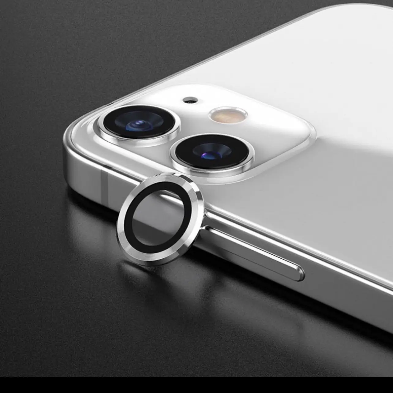 Kính cường lực iphone viền kim loại bảo vệ mắt Camera 14 Pro Max /13 / 12 / 11 /x/xr/xs/11/12/pro/max/